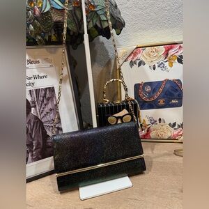Henri Bendel Petrol Crossbody/Clutch